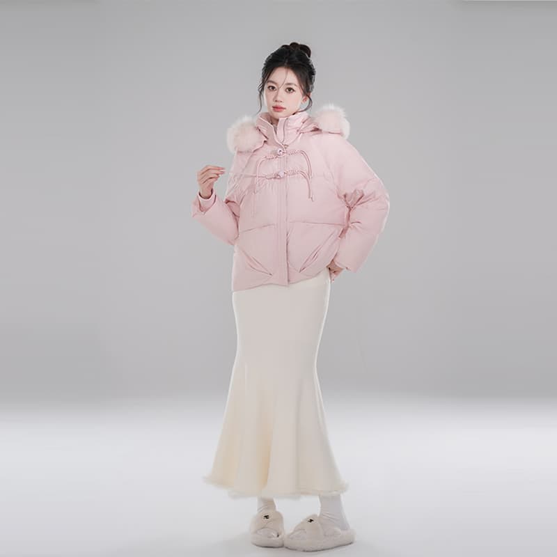 白スカート マーメイド 優美な曲線シルエット