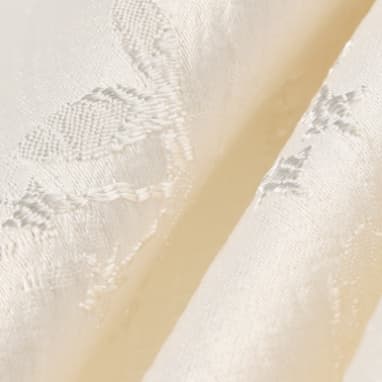 白スカート 優美な花柄ジャガードロングプリーツスカート