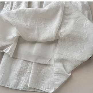 白スカート ふんわりティアードロングスカート