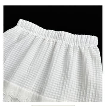 白スカート ふんわりティアードロングスカート