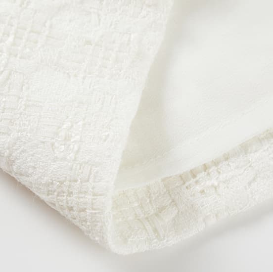 白スカート クラシカル ジャガード タイトスカート