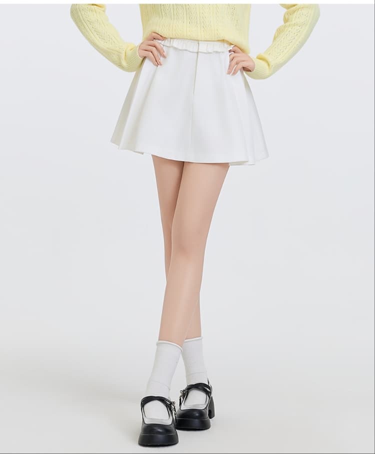 白スカート マーメイドふんわり優美な純白ひらめきスカート