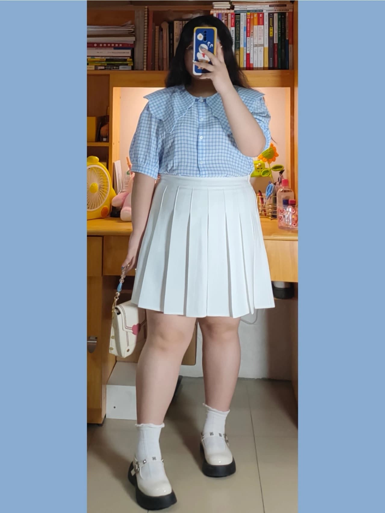 白スカート 優美な たっぷりプリーツスカート