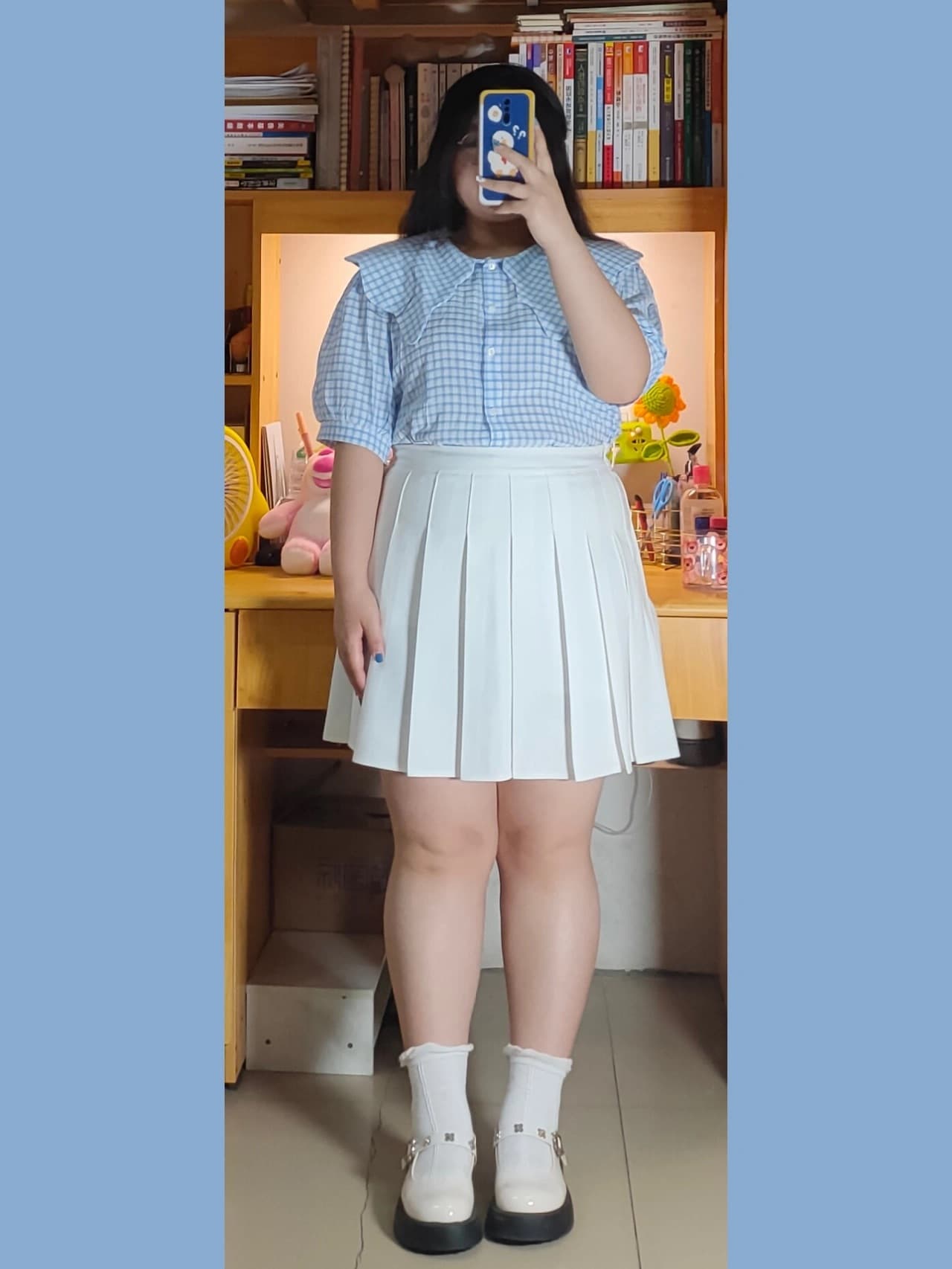 白スカート 優美な たっぷりプリーツスカート