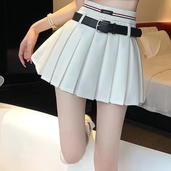 白スカート プリーツテニススカート