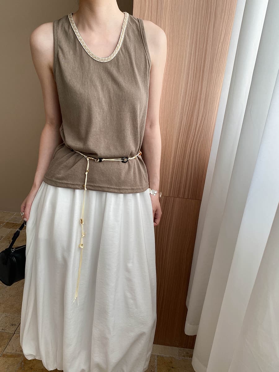 白スカート 優雅なバルーンプリーツスカート